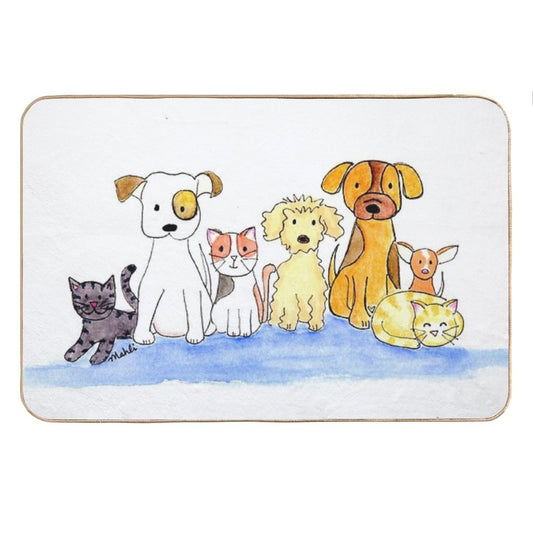 Furry Friends Bath Mat