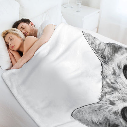 Sneaky Cat Throw Blanket