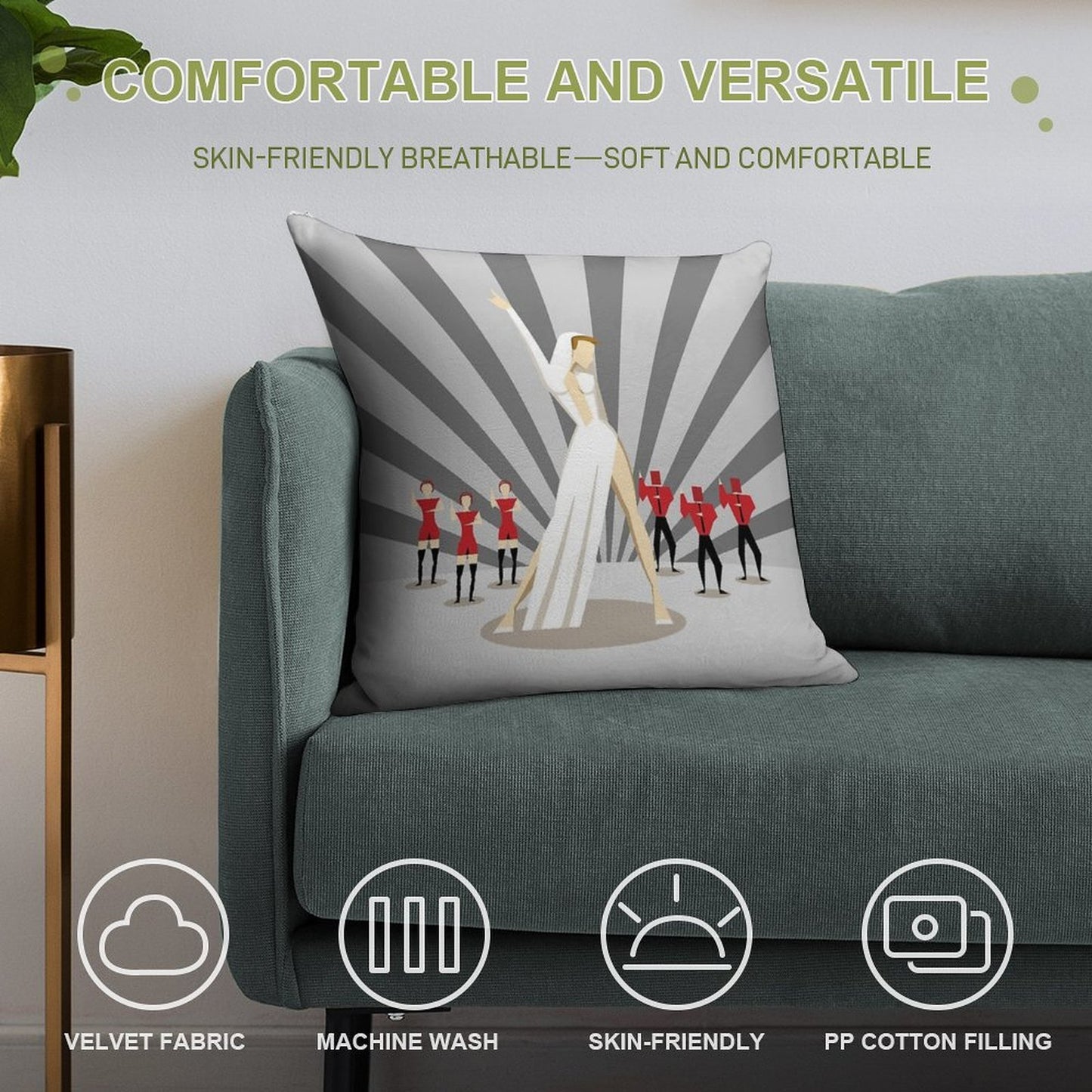 Kylie - Can't Get You Out Of My Head Soft Luxury Feel Throw Pillow