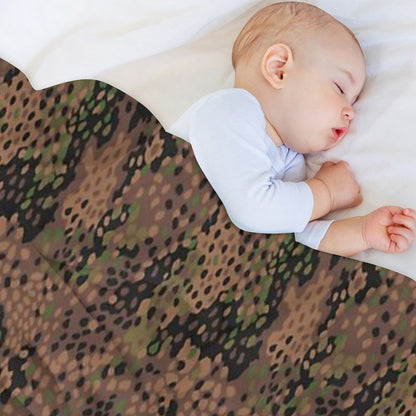 M44 Pea Dot Camo Throw Blanket