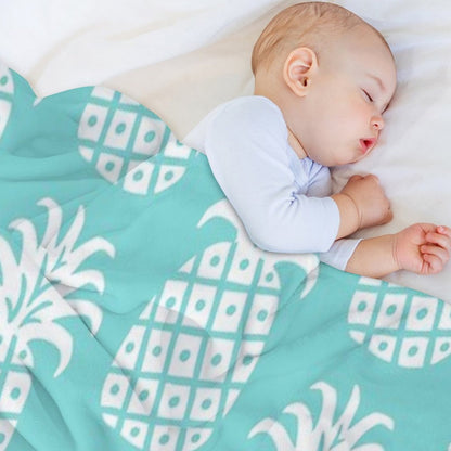 Retro Mid Century Modern Pineapple Pattern 187 Throw Blanket