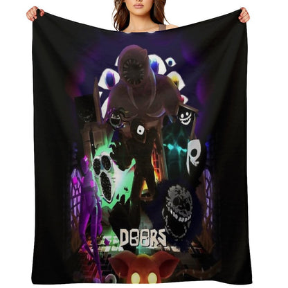 Roblox Doors Team Throw Blanket