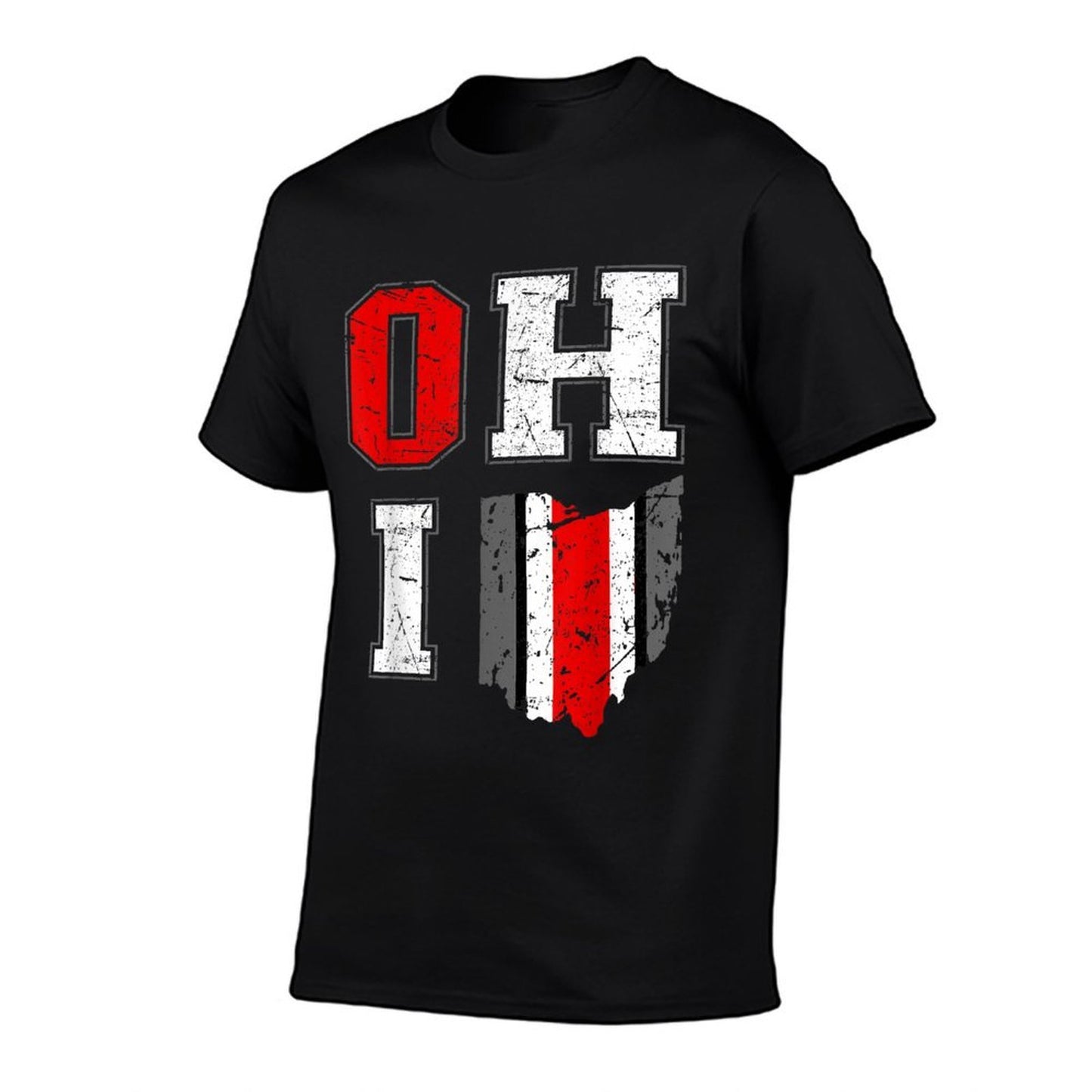 Vintage OHIO Tee State of Ohio Map Women Men  Summer-ready Fabric T-Shirt