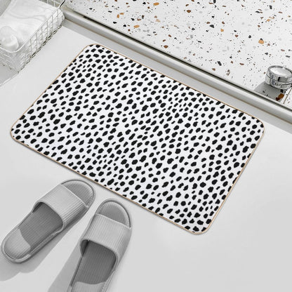 Dalmatian Spots (blackwhite) Bath Mat