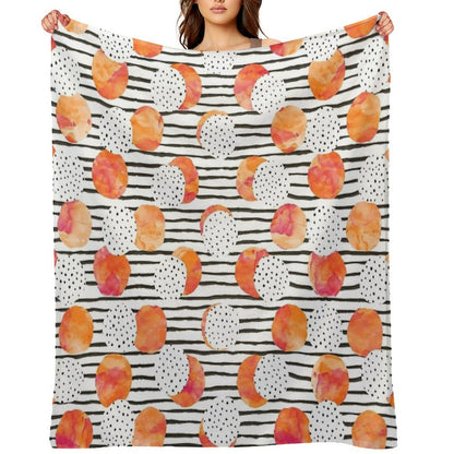 Fruity Orange Throw Blanket