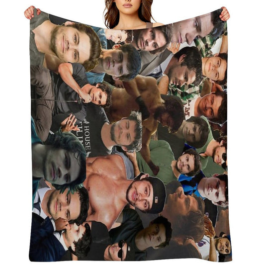 Dylan O’Brien Photo Collage Throw Blanket