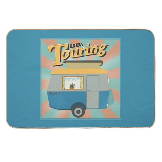 Vintage Touring Caravan Adventure Bath Mat