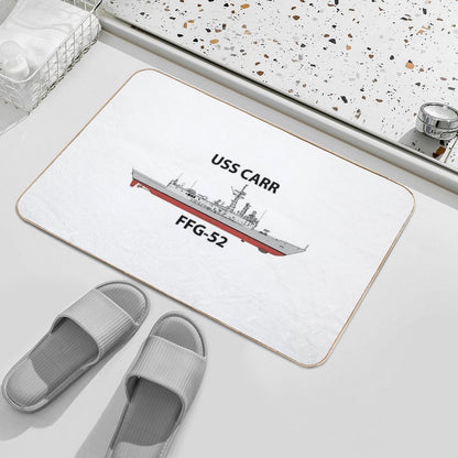 USS CARR - FFG-52 - OLIVER HAZARD PERRY CLASS  Pet-Safe Bath Mat
