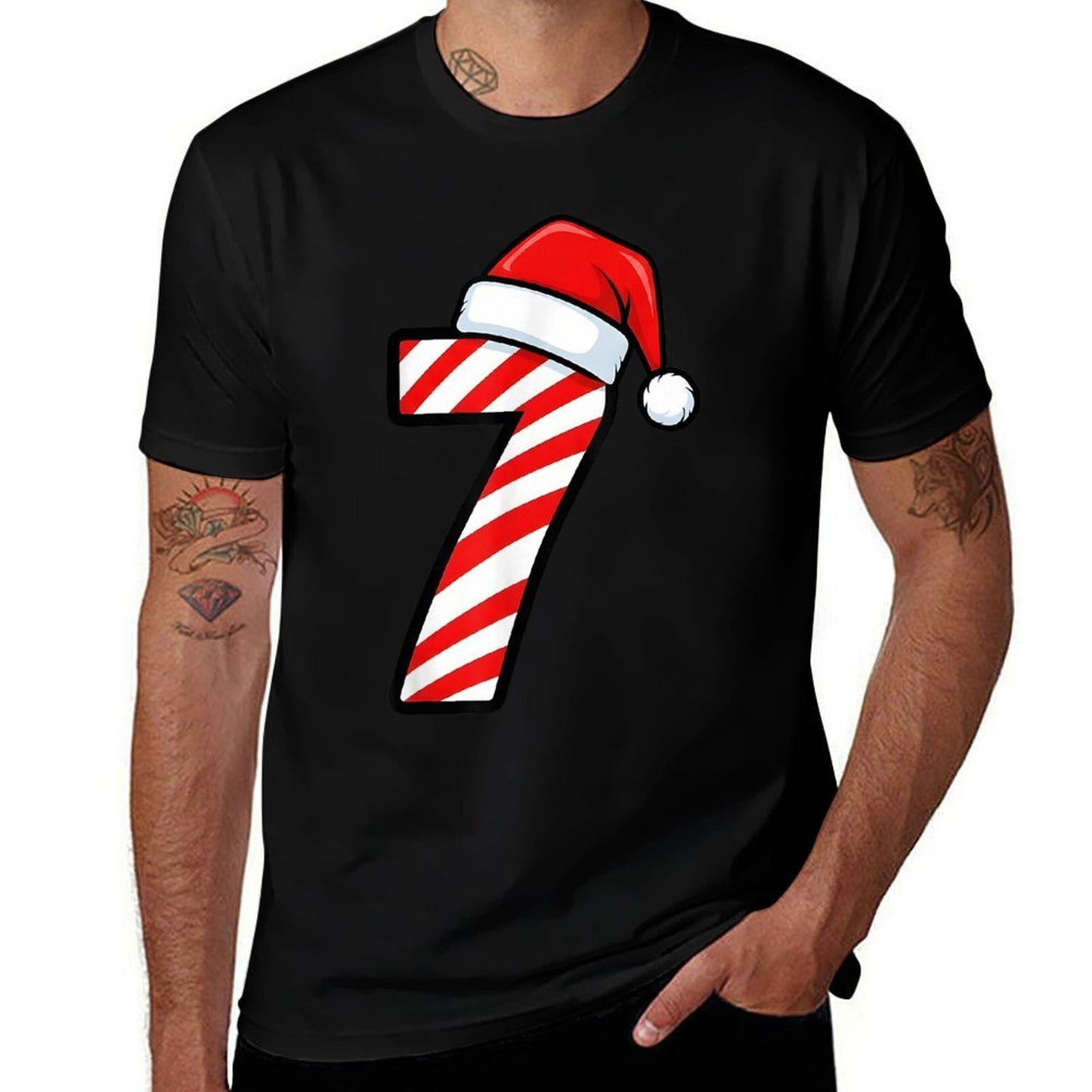 Funny 67 Christmas Pajamas Six Seven Meme Brainrot  Oversized Silhouette T-Shirt
