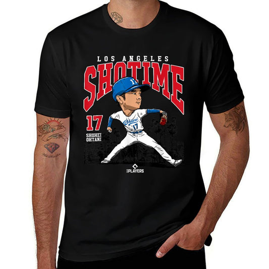 Shohei Ohtani  Los Angeles Baseball MLB Player  MLBOHT3005  Slim-fit Cut T-Shirt