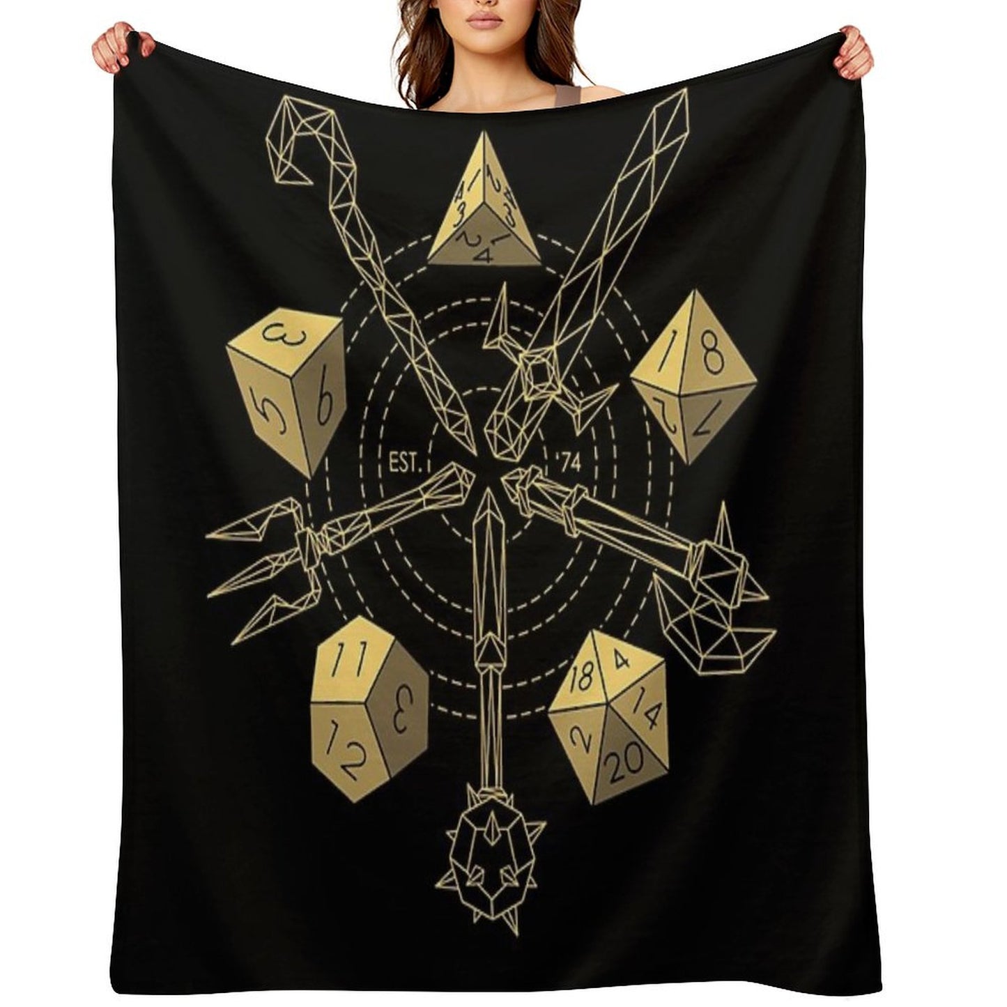 Dungeons & Dragons - Choose Your Weapon Throw Blanket