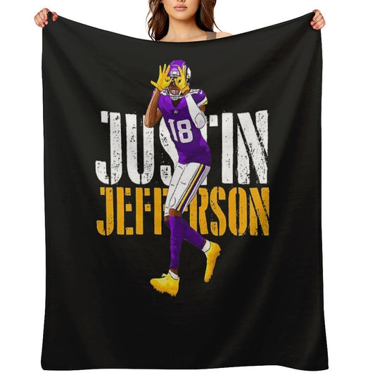 JUSTIN JEFFERSON Classique Throw Blanket