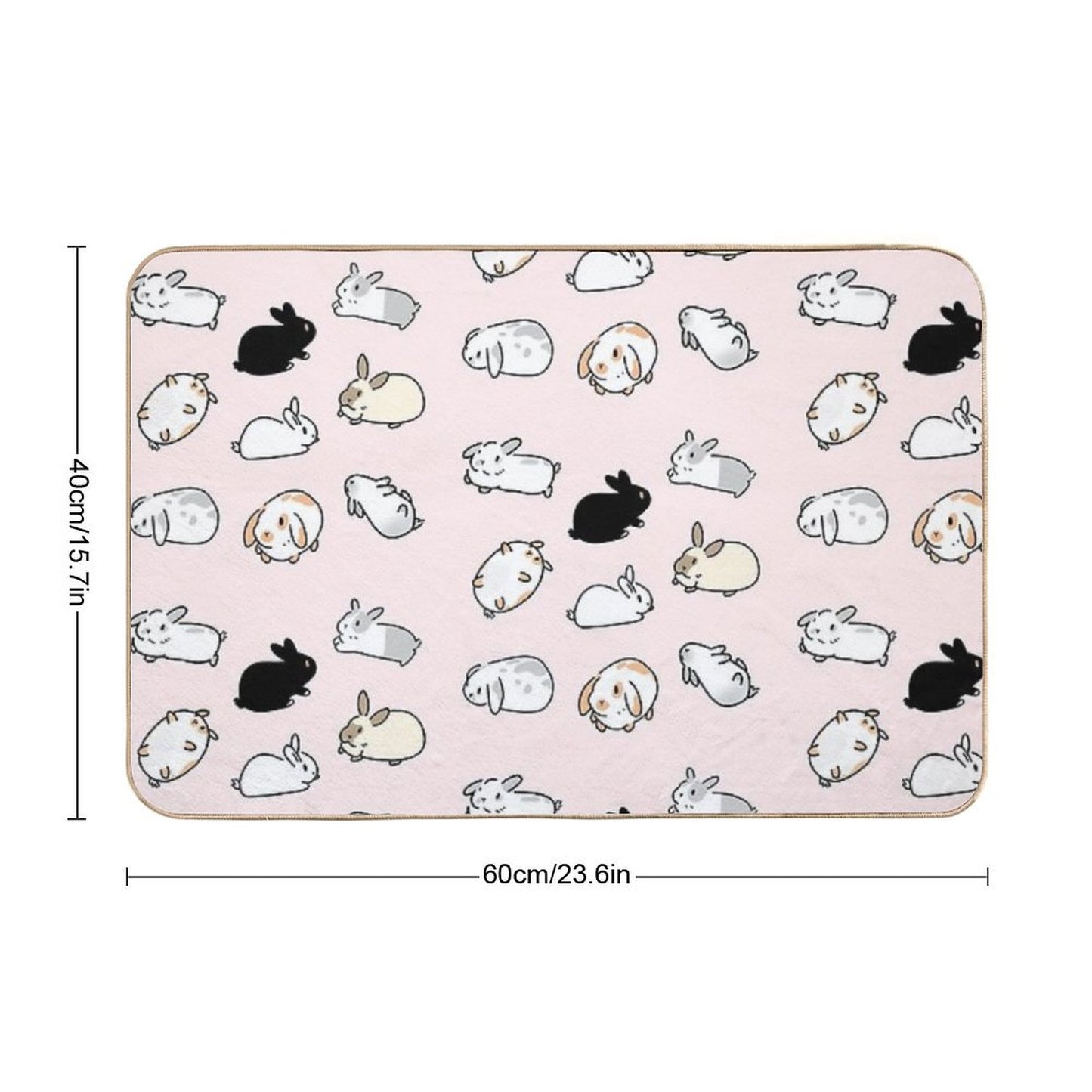 Bunny Rabbits Bath Mat