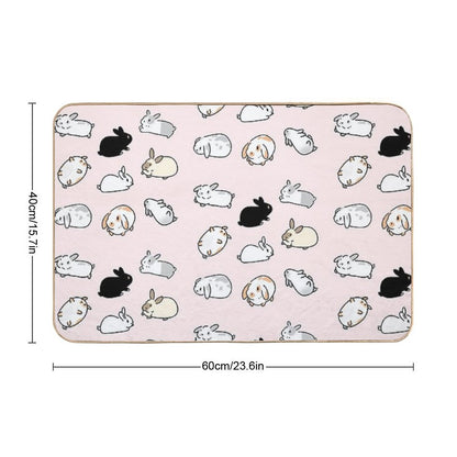 Bunny Rabbits Bath Mat