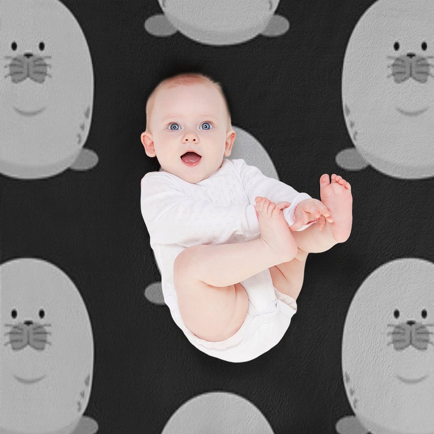 Cute Chonky Seal Throw Blanket