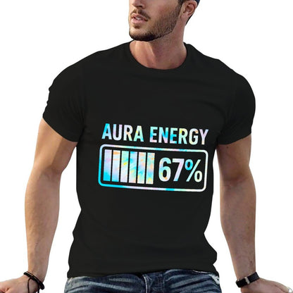 Aura Energy 67 Funny Six Seven Meme Gen Alpha Slang Comfortable T-Shirt