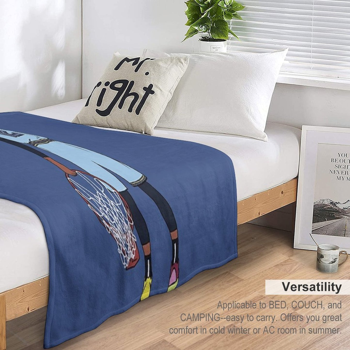 Ja Morant And The Rim Throw Blanket