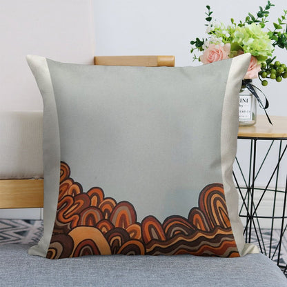 Gathering 2 Linen Throw Pillow Cover