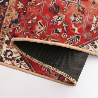 Heriz Antique Vintage Boho Persian Carpet Print Bath Mat