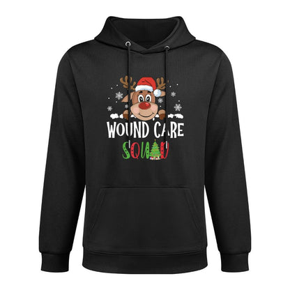 Cute Reindeer Christmas Wound Care Squad Stethoscope Nurse Unisex Design Hoodie