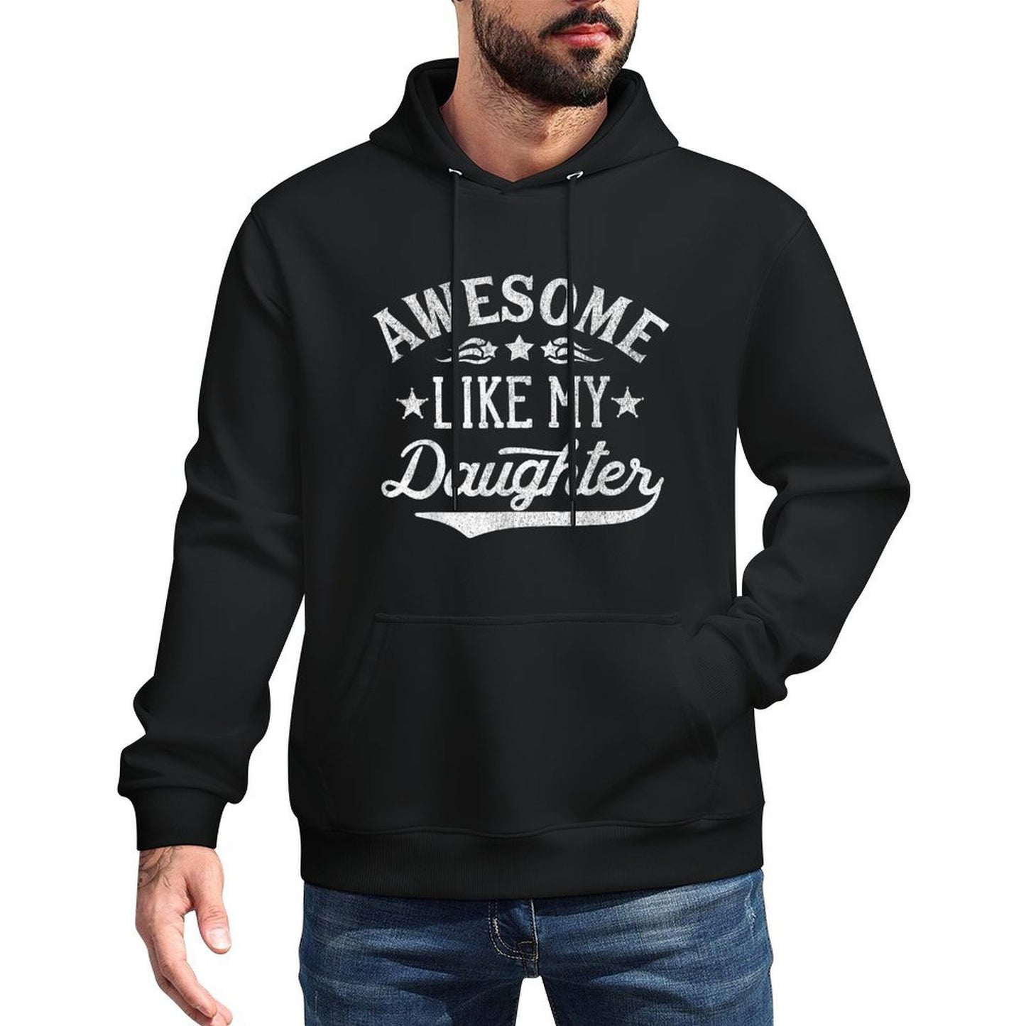 Awesome Like My Daughter Dad Gifts Men Funny Fathers Day Dad Unisex Design Hoodie