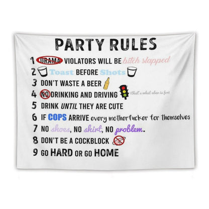 Party Rules Tapestry