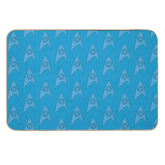 Science Blue Bath Mat