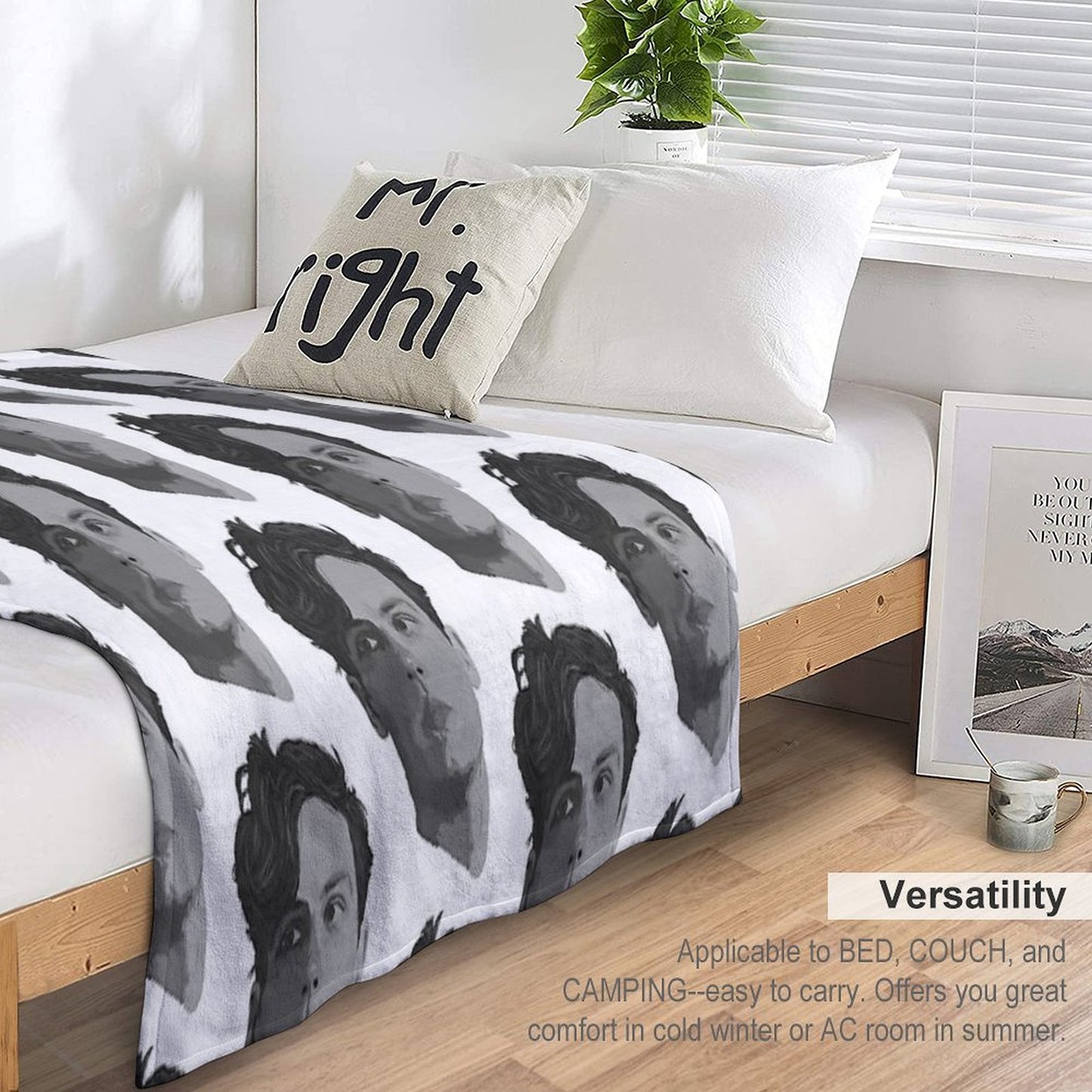 Spencer Reid from Criminal Minds Throw Blanket