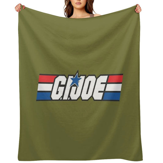 Gi Joe Logo Artwork Throw Blanket