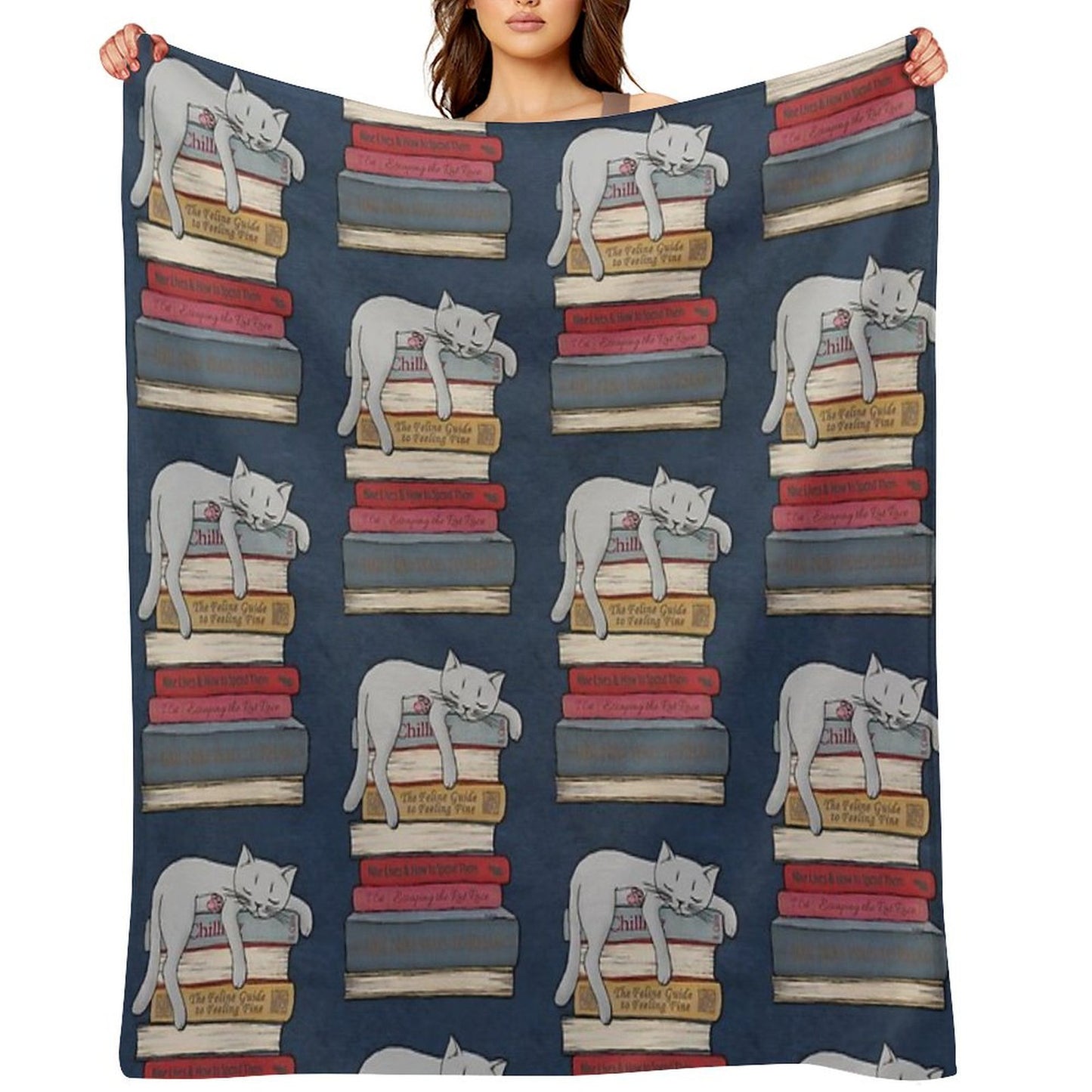 How to Chill Like A Cat Throw Blanket