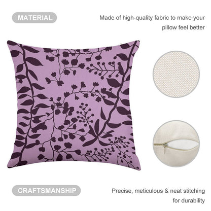 Bella Swan Lavender Freesia Linen Throw Pillow Cover