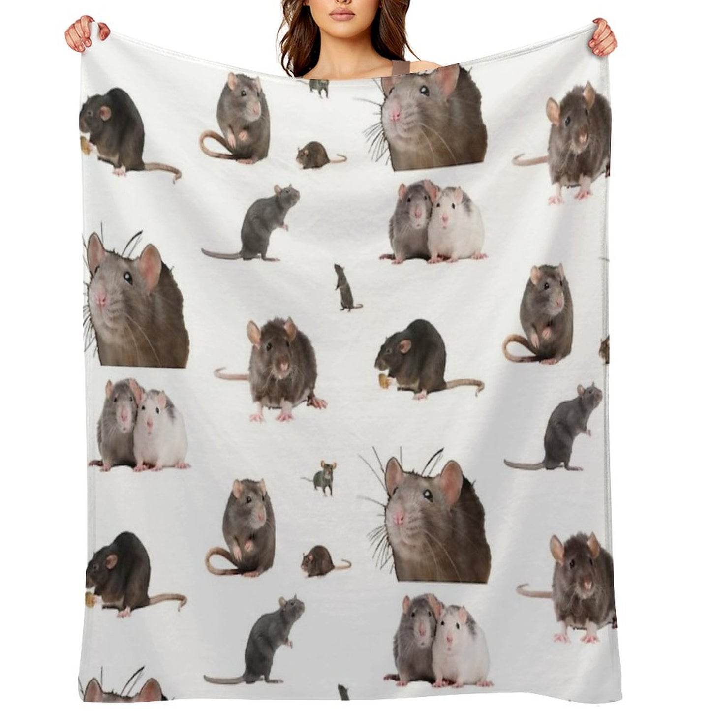 The Rat Set Throw Blanket
