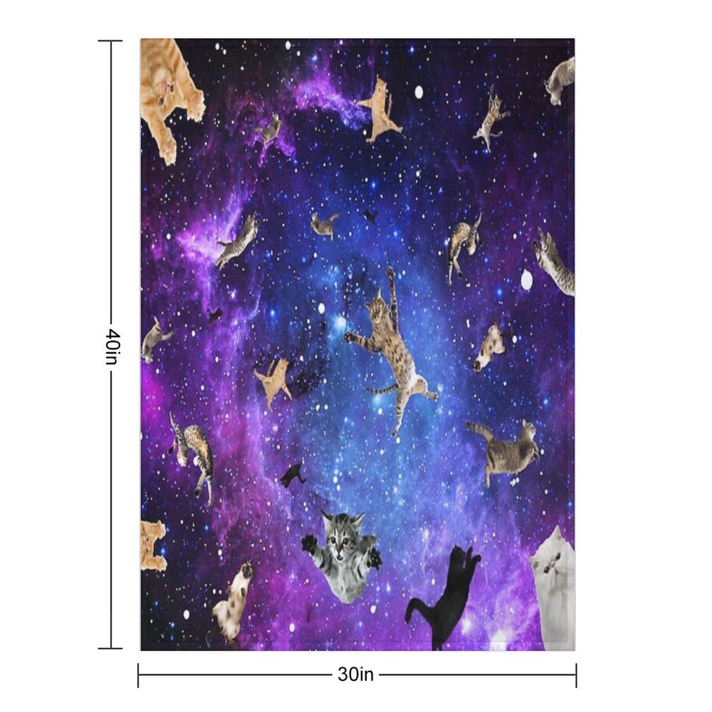 Space Cats Throw Blanket