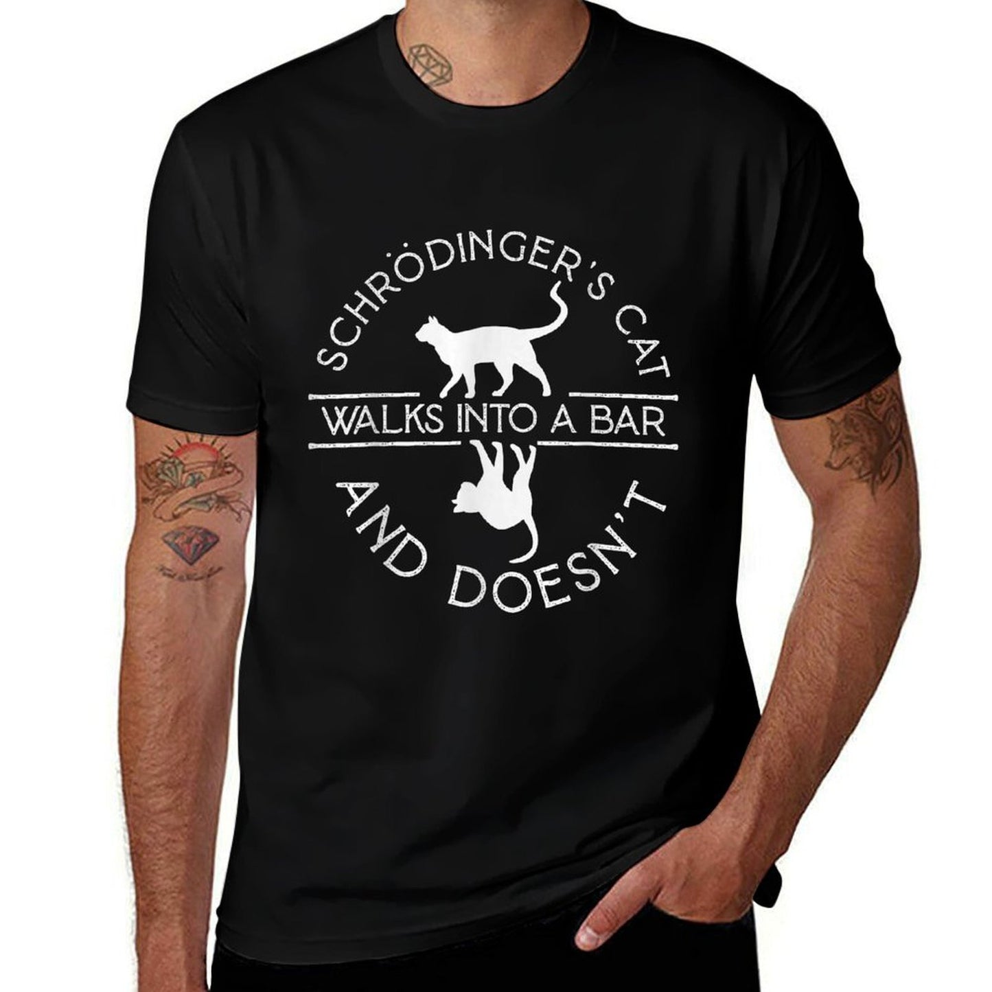 Schrodingers Cat Physics for Men Women Kids Comfortable T-Shirt