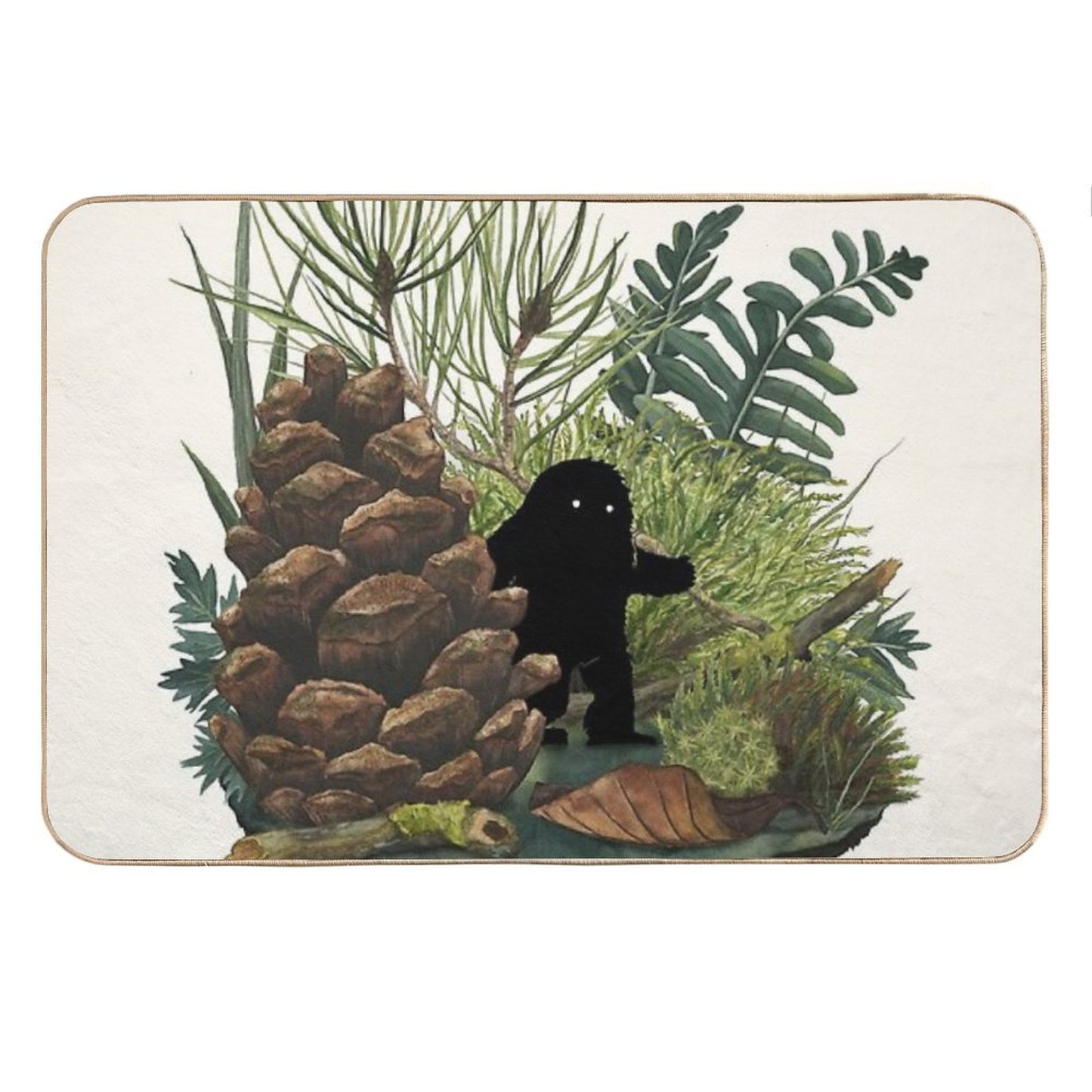 Tiny Sasquatch Bath Mat