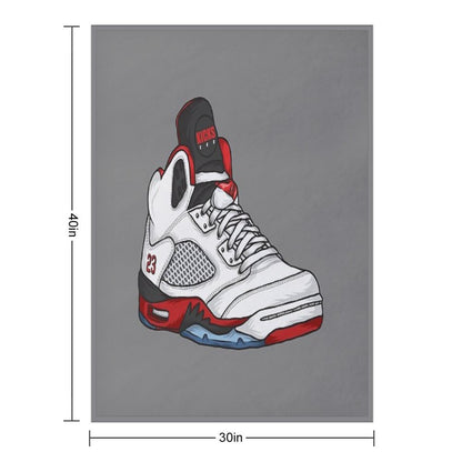 Shoes Fire Reds (Kicks) Throw Blanket