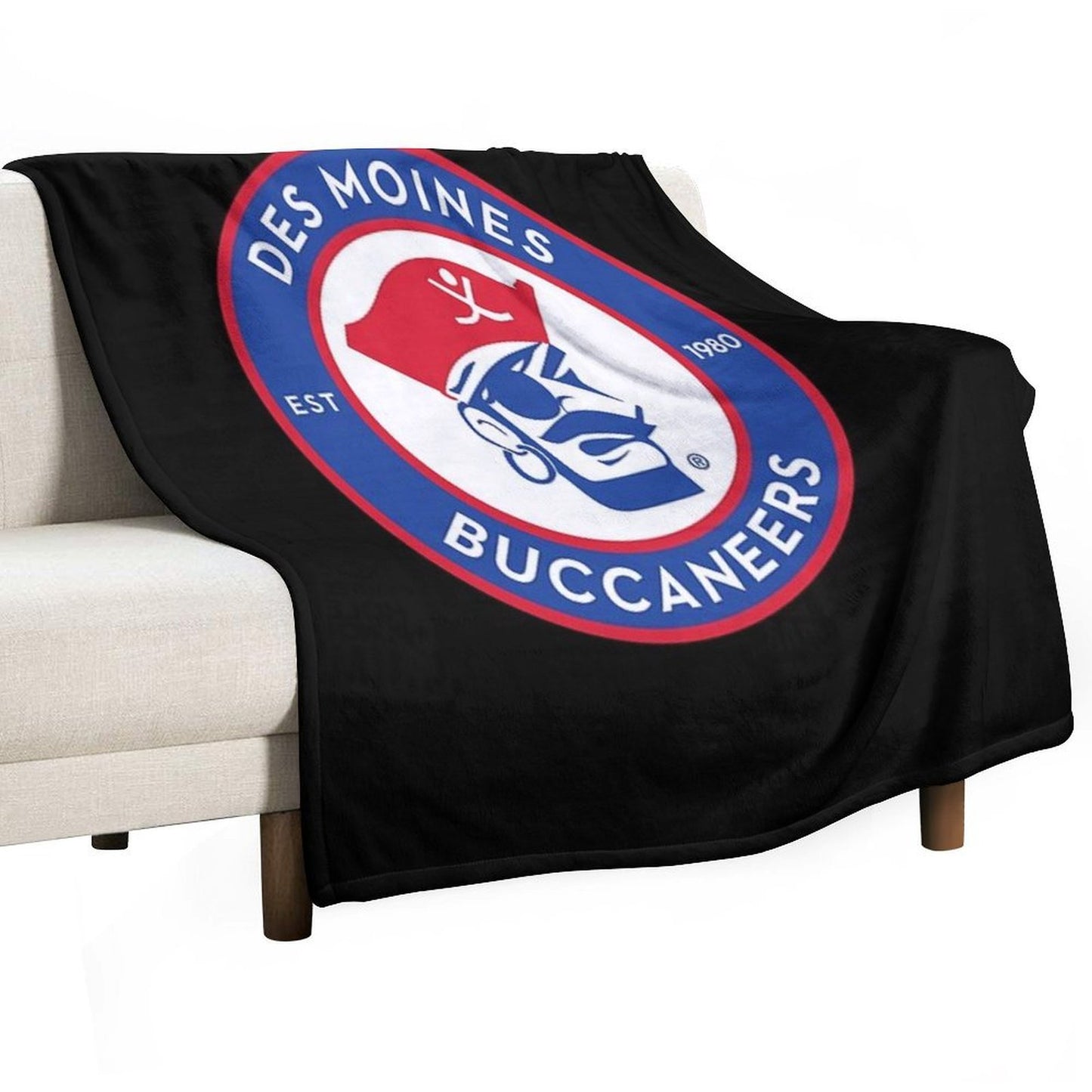 Des Moines Buccaneers Throw Blanket