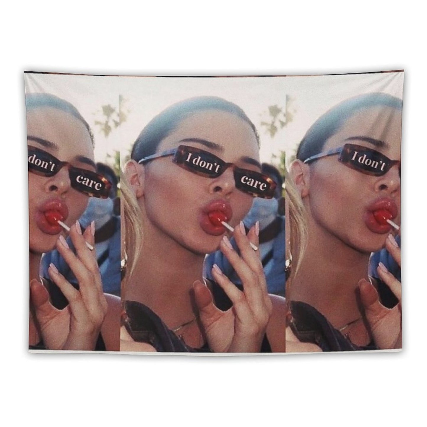 Vogue I Dont Care Lollipop Aesthetic Tapestry
