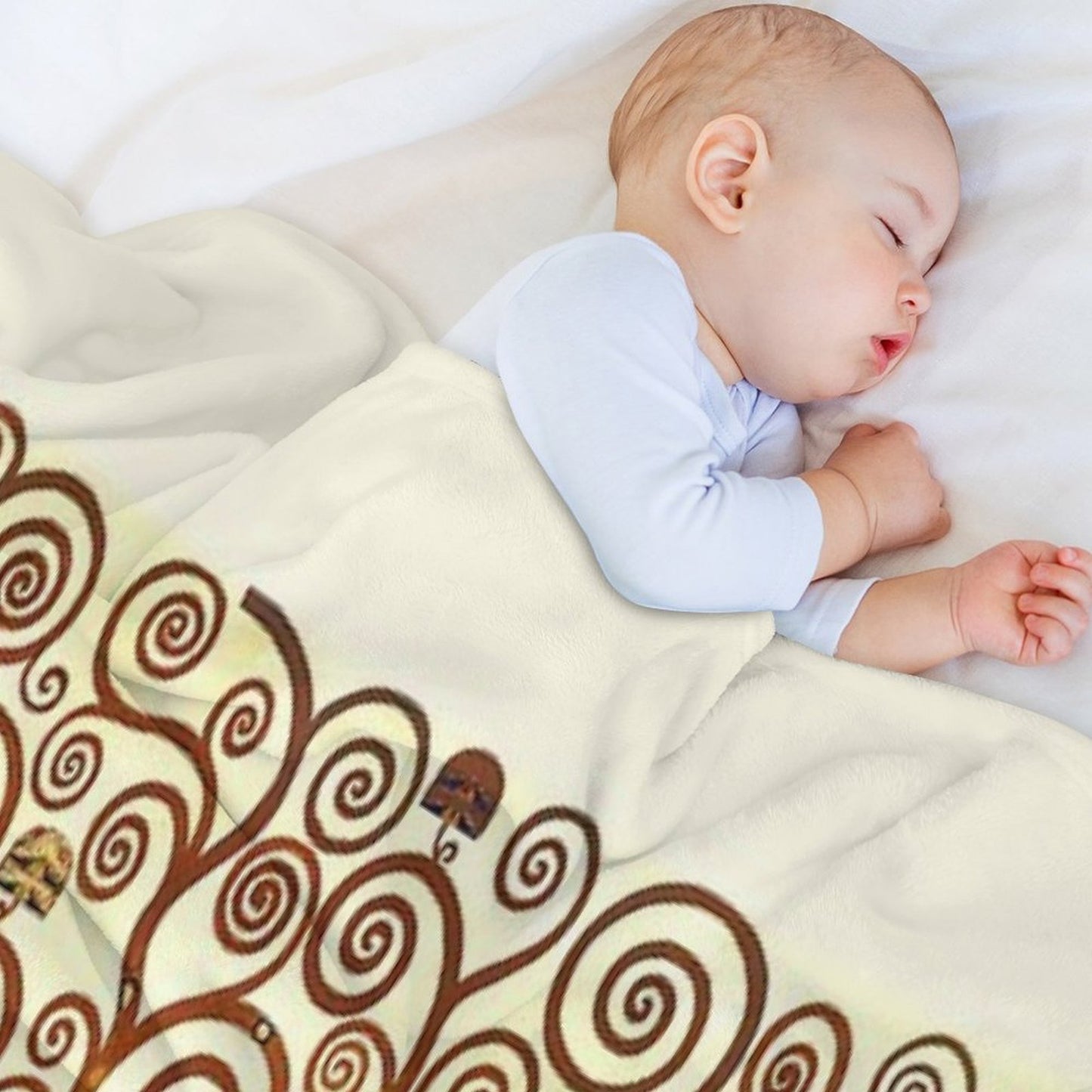 HD The Tree of Life, 1905 by Gustav Klimt - HIGH DEFINITION Throw Blanket