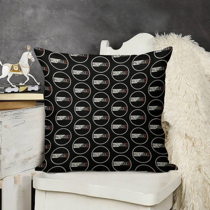 The Pretenderz - White Circle Linen Throw Pillow Cover