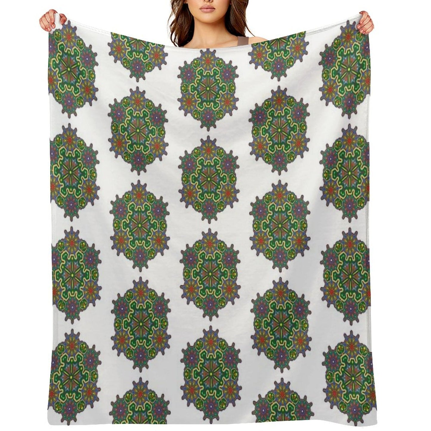 Indian Style Mandala 2 Throw Blanket