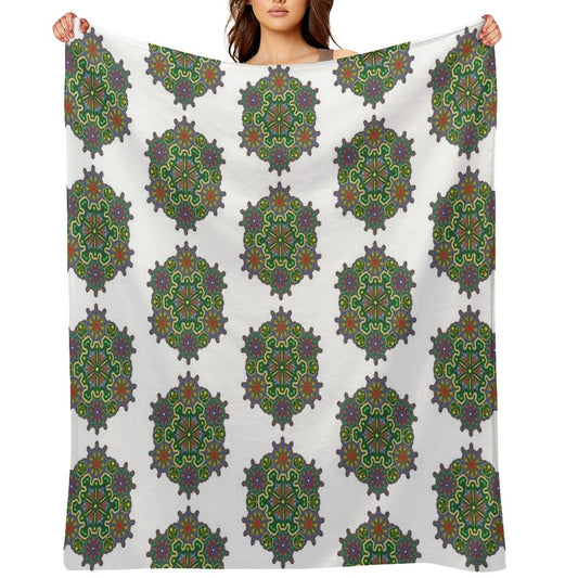 Indian Style Mandala 2 Throw Blanket