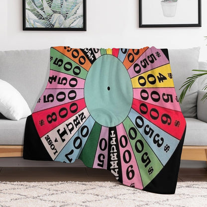 Wheel of Fortune Carnival Wheel (game Show) Throw Blanket