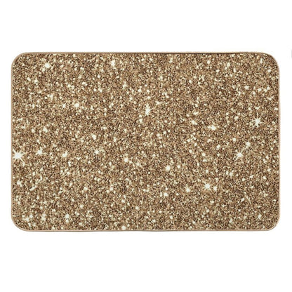 New Sparkling Glitter Print H Bath Mat