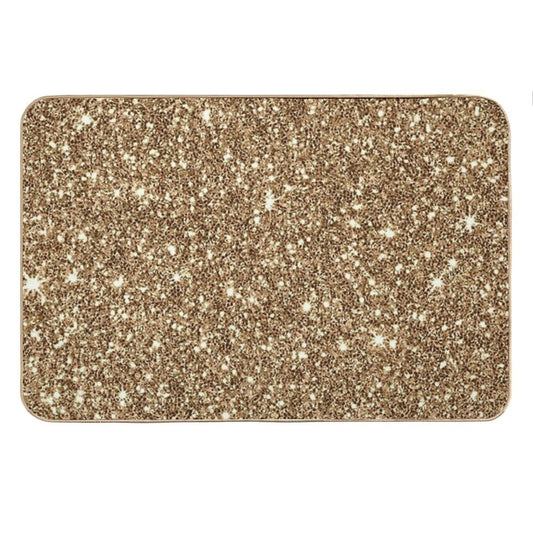 New Sparkling Glitter Print H Bath Mat