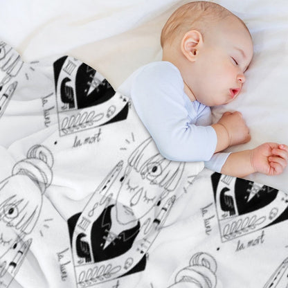 Moon  Death Throw Blanket