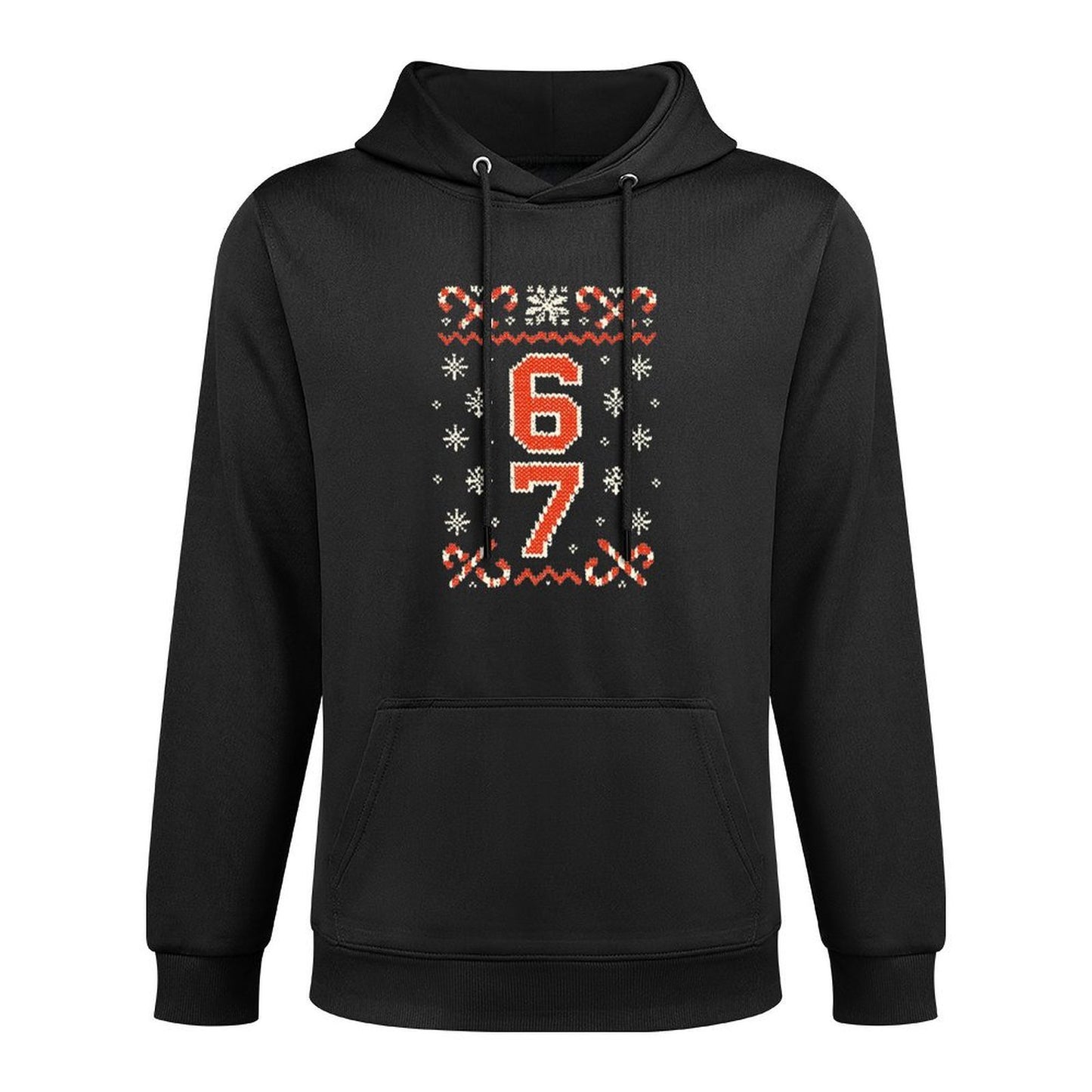 Funny 67 Meme Ugly Christmas Sweatern Boys Kids Mom Dad Shape Retention Hoodie