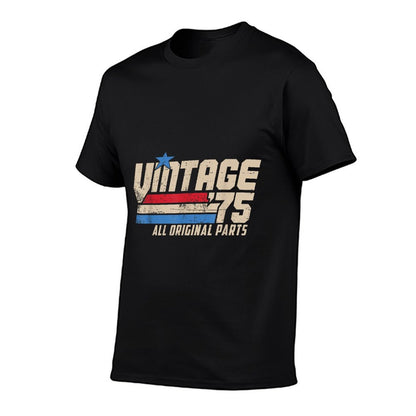 Vintage &#39;75 Retro Birthday Top for Men 50th 1975 Dad USA 50 T-Shirt