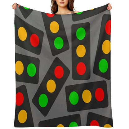 Large Traffic Light Pattern (Large & Full Version) Throw Blanket