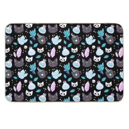 Herb Witch  Black  Nikury  Absorbent Bath Mat